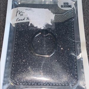 Cute phone wallet with finger ring!